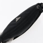 PRADA Accessory Pouch Nylon Black Silver  95690