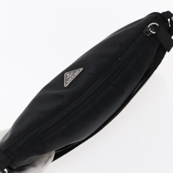 PRADA Accessory Pouch Nylon Black Silver  95690