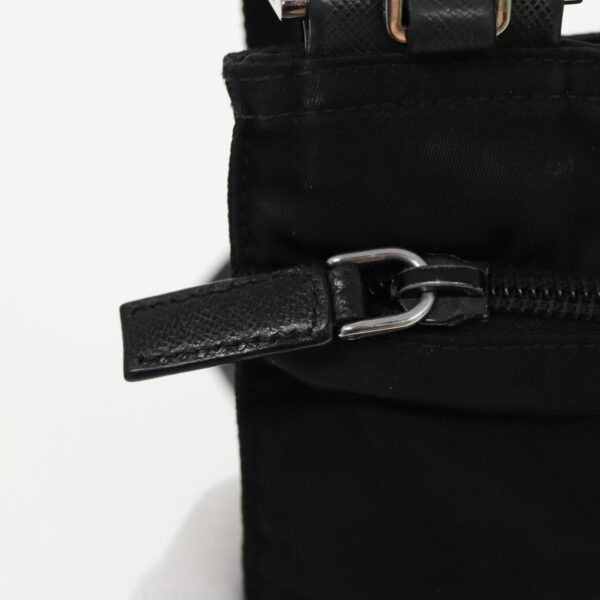 PRADA Shoulder Bag Nylon Black Silver  95787