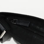 PRADA Shoulder Bag Nylon Black Silver  95787