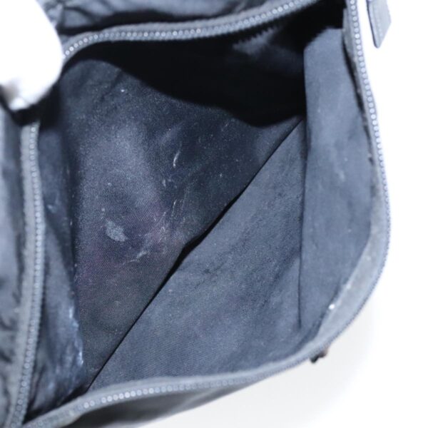 PRADA Shoulder Bag Nylon Black Silver  95787