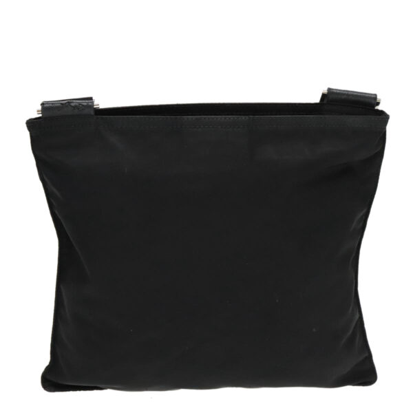 PRADA Shoulder Bag Nylon Black Silver  95787