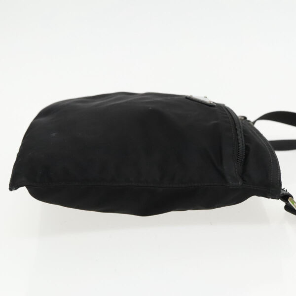 PRADA Shoulder Bag Nylon Black Silver  95787