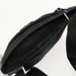 PRADA Shoulder Bag Nylon Black Silver  95787
