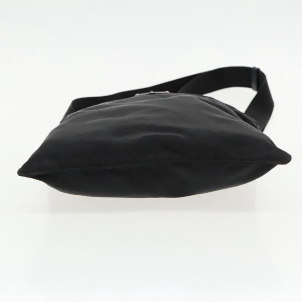 PRADA Shoulder Bag Nylon Black Silver  95787