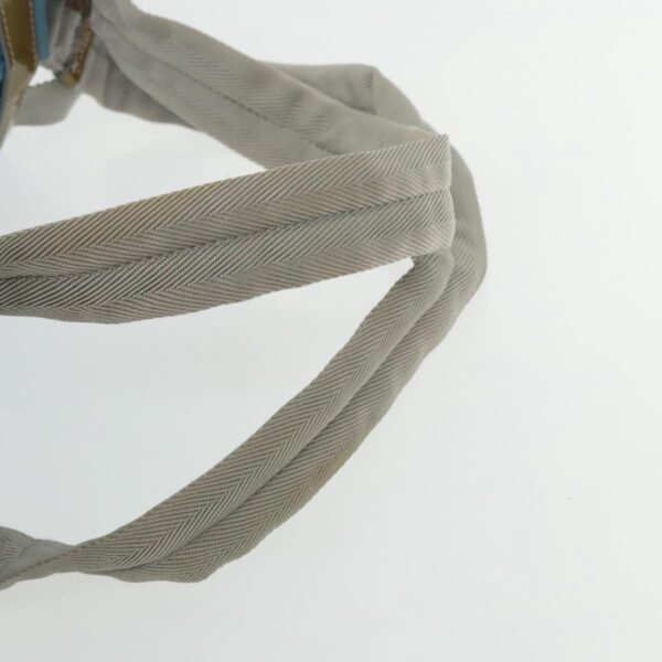 PRADA Backpack Nylon Blue Silver  95917
