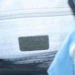 PRADA Backpack Nylon Blue Silver  95917