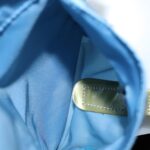 PRADA Backpack Nylon Blue Silver  95917