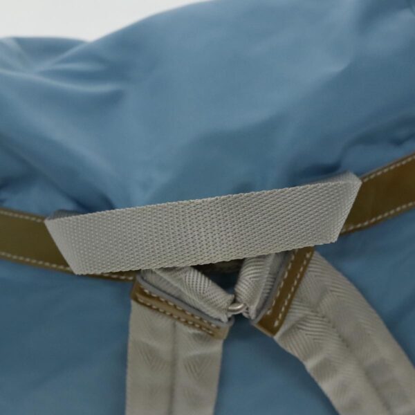 PRADA Backpack Nylon Blue Silver  95917