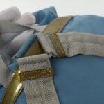 PRADA Backpack Nylon Blue Silver  95917