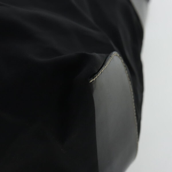 PRADA Shoulder Bag Nylon Black Silver  96001