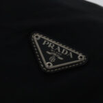 PRADA Shoulder Bag Nylon Black Silver  96001