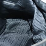 PRADA Shoulder Bag Nylon Black Silver  96001