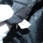 PRADA Shoulder Bag Nylon Black Silver  96001