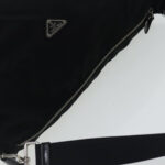 PRADA Shoulder Bag Nylon Black Silver  96001