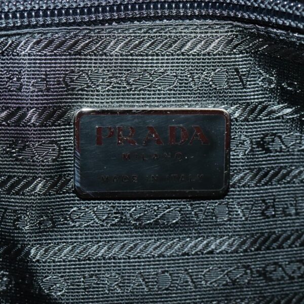 PRADA Tote Bag Nylon Bordeaux Silver  96068