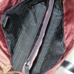 PRADA Tote Bag Nylon Bordeaux Silver  96068