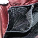 PRADA Tote Bag Nylon Bordeaux Silver  96068