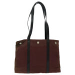 PRADA Tote Bag Nylon Bordeaux Silver  96068