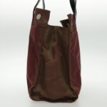PRADA Tote Bag Nylon Bordeaux Silver  96068