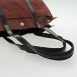 PRADA Tote Bag Nylon Bordeaux Silver  96068