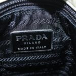 PRADA Tote Bag Nylon Gray Silver  96290