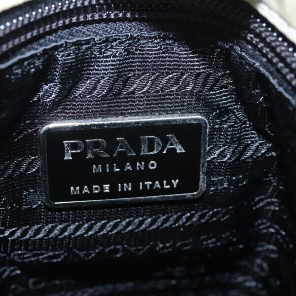 PRADA Tote Bag Nylon Gray Silver  96290