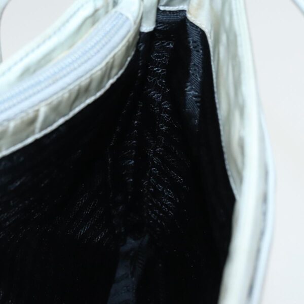 PRADA Tote Bag Nylon Gray Silver  96290