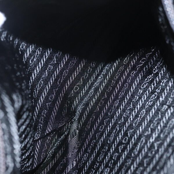 PRADA Tote Bag Nylon Gray Silver  96290