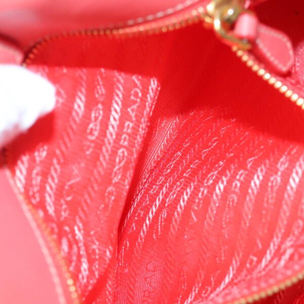 PRADA Hand Bag Nylon Orange Gold  96342