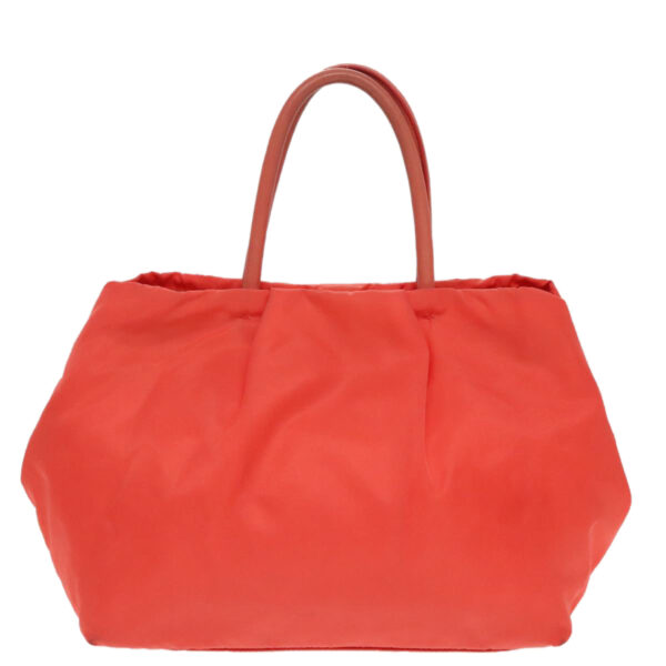 PRADA Hand Bag Nylon Orange Gold  96342