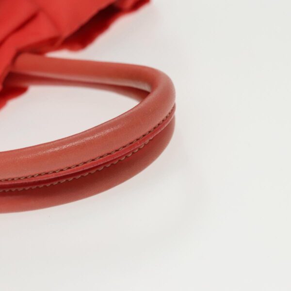 PRADA Hand Bag Nylon Orange Gold  96342