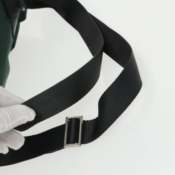 PRADA Backpack Nylon Green Silver  96346