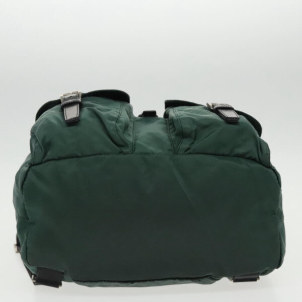 PRADA Backpack Nylon Green Silver  96346