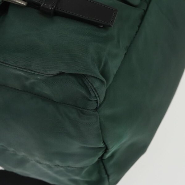 PRADA Backpack Nylon Green Silver  96346