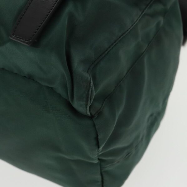 PRADA Backpack Nylon Green Silver  96346