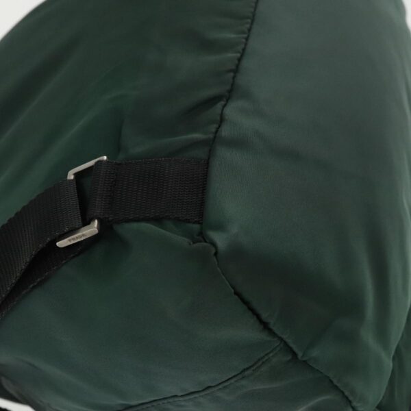 PRADA Backpack Nylon Green Silver  96346