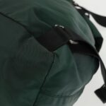 PRADA Backpack Nylon Green Silver  96346