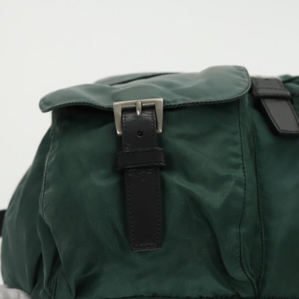 PRADA Backpack Nylon Green Silver  96346