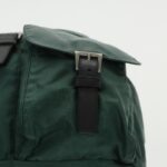 PRADA Backpack Nylon Green Silver  96346