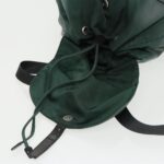 PRADA Backpack Nylon Green Silver  96346