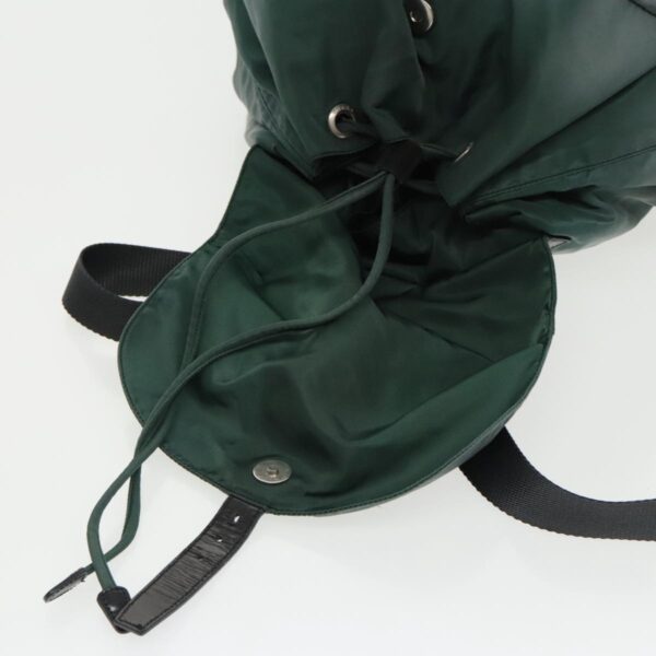 PRADA Backpack Nylon Green Silver  96346
