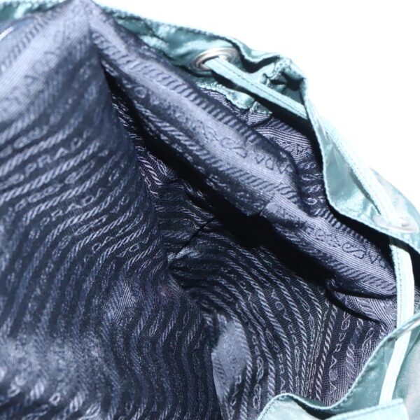 PRADA Backpack Nylon Green Silver  96346