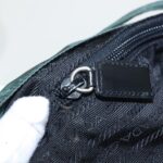 PRADA Backpack Nylon Green Silver  96346