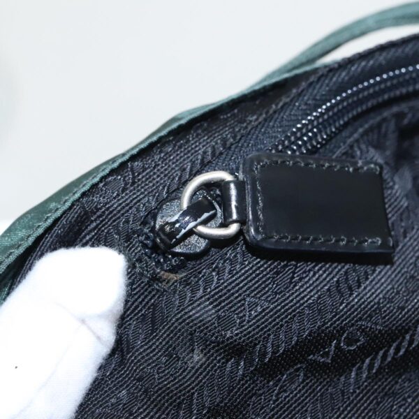 PRADA Backpack Nylon Green Silver  96346