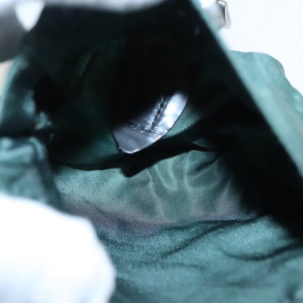 PRADA Backpack Nylon Green Silver  96346