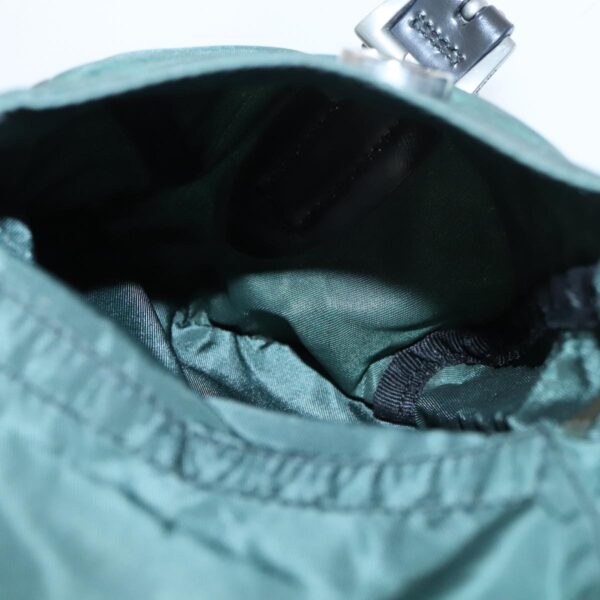 PRADA Backpack Nylon Green Silver  96346