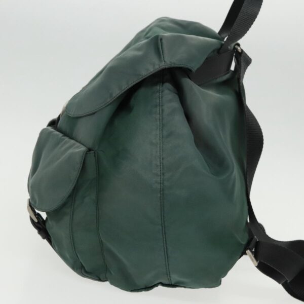 PRADA Backpack Nylon Green Silver  96346