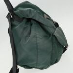 PRADA Backpack Nylon Green Silver  96346