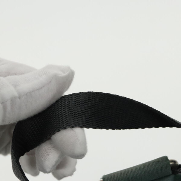 PRADA Backpack Nylon Green Silver  96346